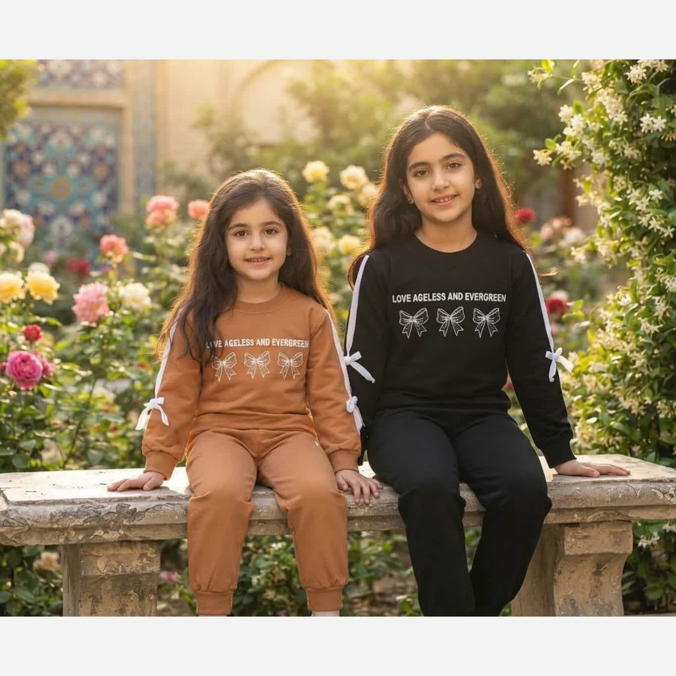 بلوز و شلوار پنبه دورس دخترانه سایز 40/45/50/55