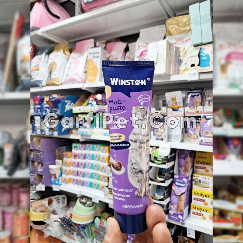 خمیر مالت گربه «Winston» مدل Flea Seed Husks (100 گرم) — تصویر ۲