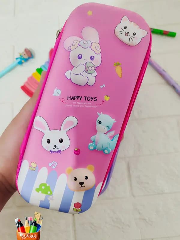 جامدادی دخترانه نیمه تبلتی طرح HAPPY TOYS — تصویر ۳