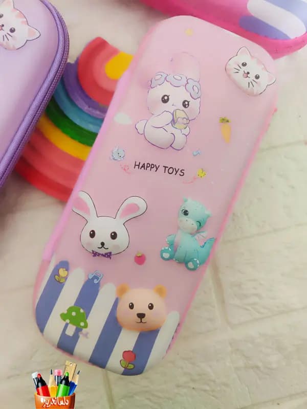 جامدادی دخترانه نیمه تبلتی طرح HAPPY TOYS — تصویر ۲