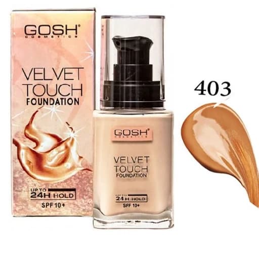 کرم پودر گاش شیشه ای مدل VELVET TOUCH شماره 403
