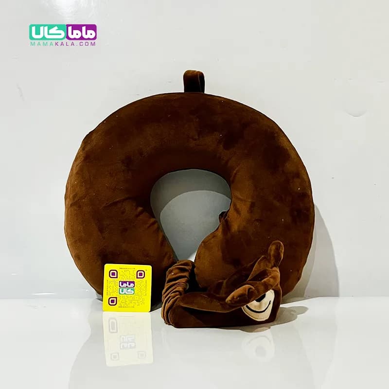 بالشت گردنی طبی و چشم بند عروسکی خرس تدی — تصویر ۴