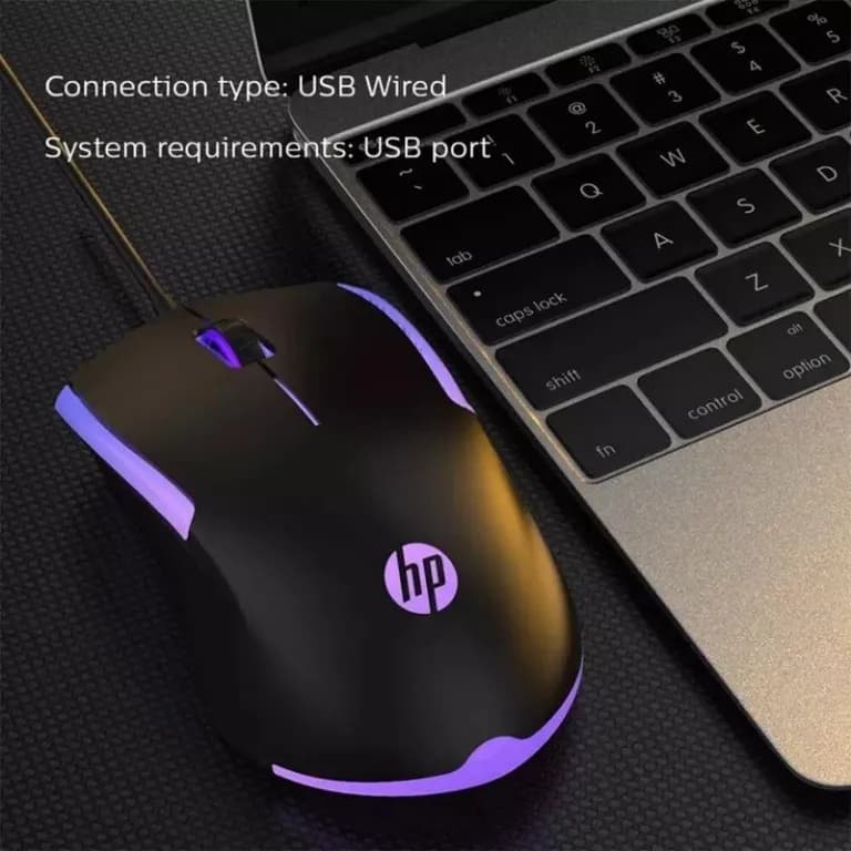 ماوس گیمینگ اچپی مدل HP M160 نورپردازی RGB — تصویر ۳