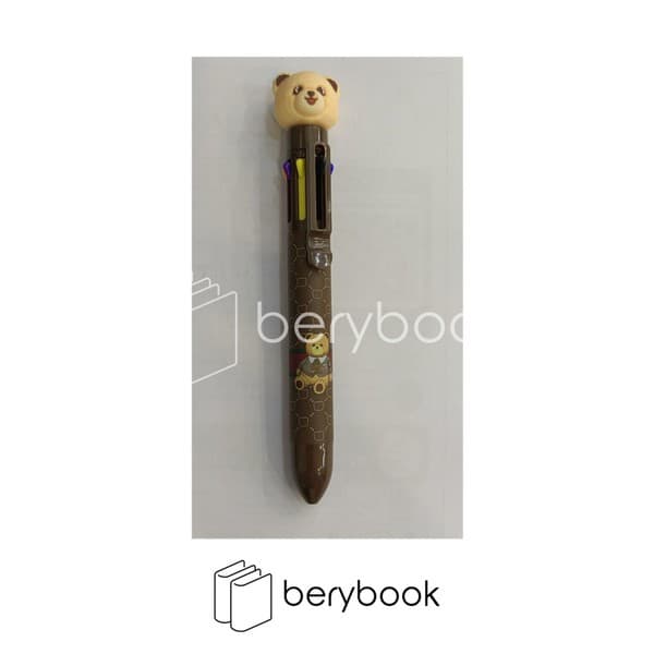 بری بوک/ خودکار فانتزی / 8 رنگ / خرس قهوه ای سوخته / ZF-2673