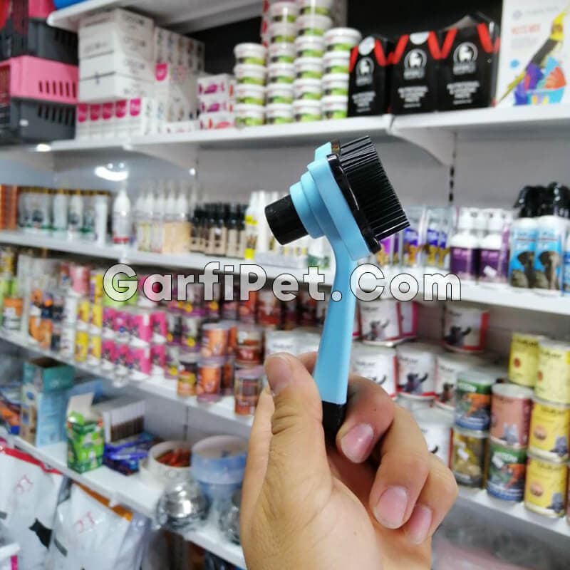 برس سگ و گربه مدل Rver همراه با دکمه تخلیه مو — تصویر ۳