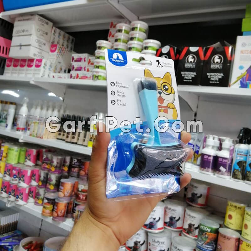 برس سگ و گربه مدل Rver همراه با دکمه تخلیه مو — تصویر ۷