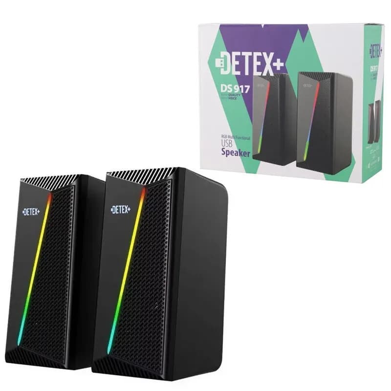 اسپیکر دسکتاپ دیتکس پلاس DS 917 | اسپیکر گیمینگ RGB دار