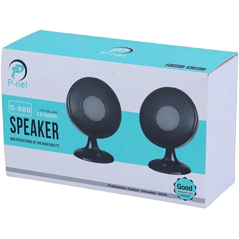 اسپیکر دسکتاپ P-net S-888 | اسپیکر رومیزی 6 وات باکیفیت