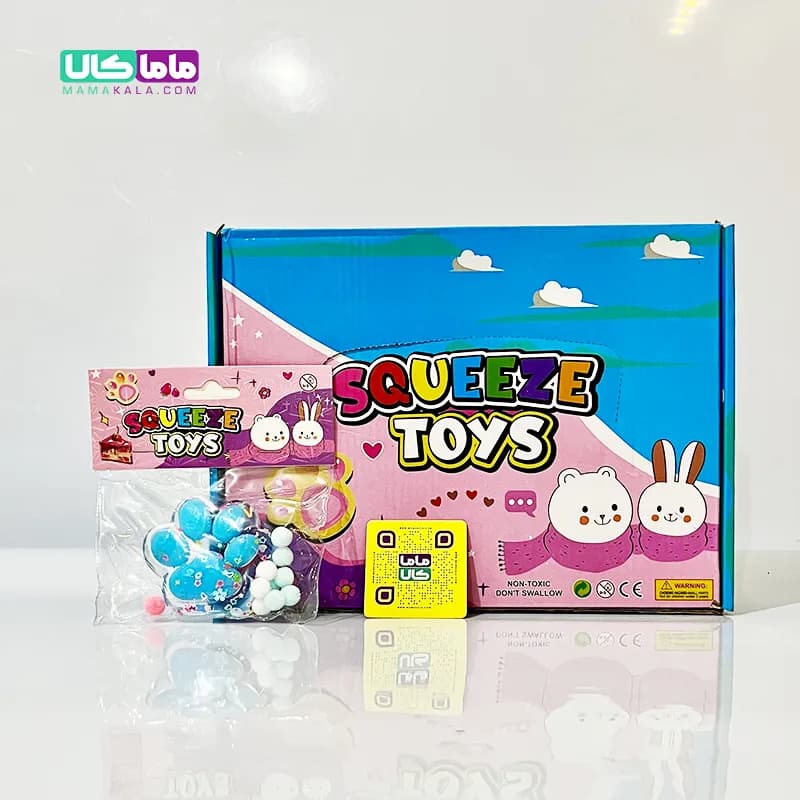 اسکویشی ژله ای پنجه خرگوش آبی مدل Squeeze Toys
