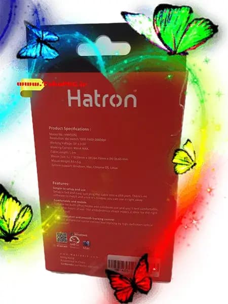 ماوس باسیم Hatron مدل HM450SL (بی صدا) — تصویر ۴
