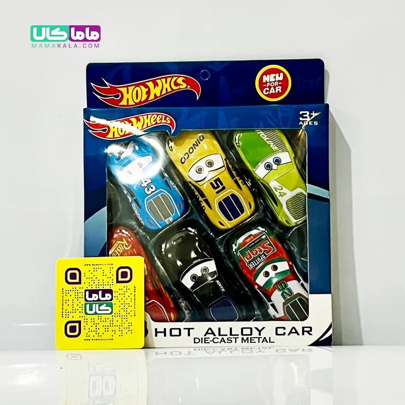 اسباب بازی ست ماشین 6 عددی سایز کوچک مدل Hot Wheels کد 509