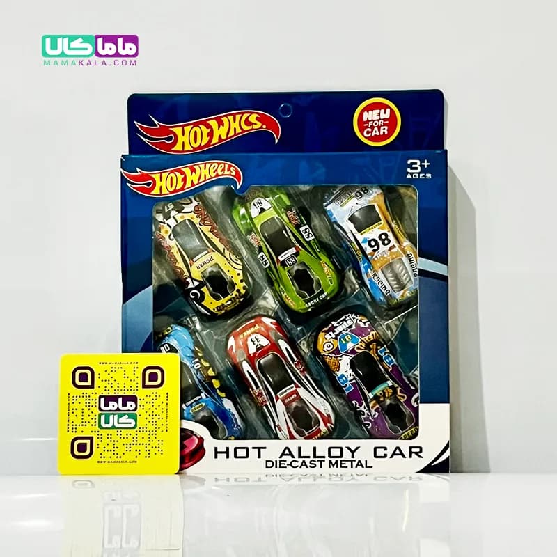 اسباب بازی ست ماشین 6 عددی سایز کوچک مدل Hot Wheels کد 508
