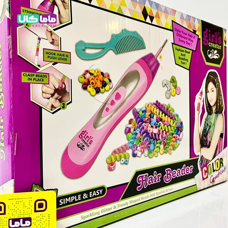 اسباب بازی ست بافت و تزئین مو دخترانه مدل Hair Beader — تصویر ۶