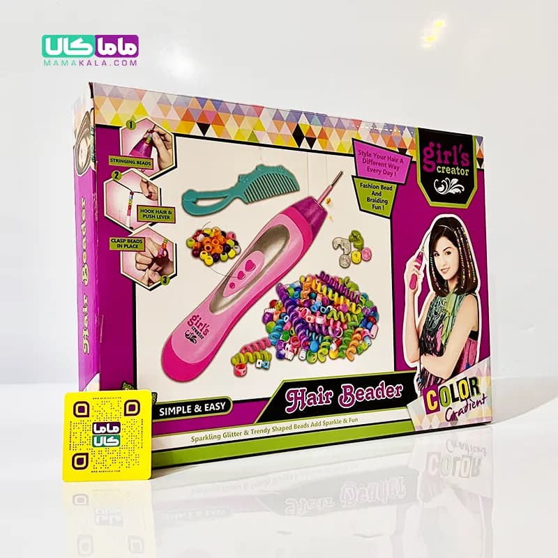 اسباب بازی ست بافت و تزئین مو دخترانه مدل Hair Beader — تصویر ۲