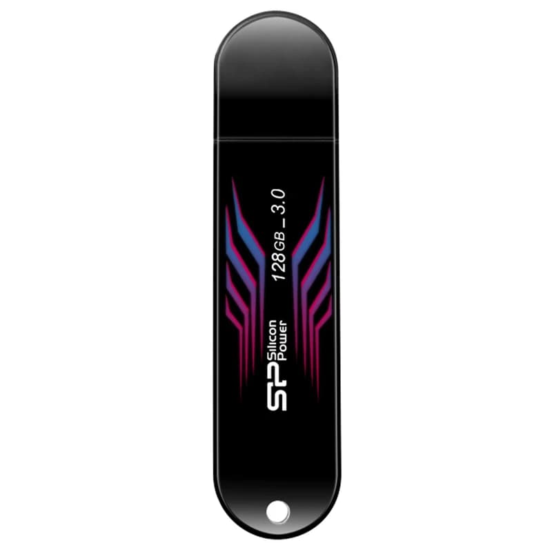 فلش مموری 128 گیگابایت سیلیکون پاور مدل usb3.2 Blaze B10، دارای قابلیت تغییر رنگ خطوط روی بدنه