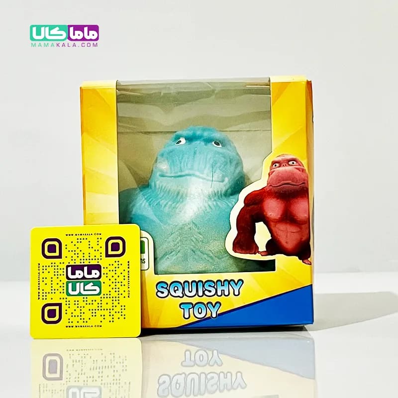 اسباب‌ بازی اسکویشی گوریل شنی آبی 450 گرم — تصویر ۳