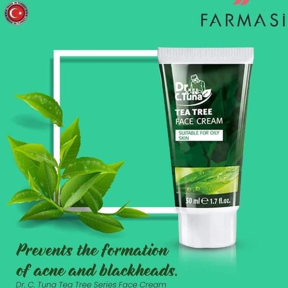 کرم آبرسان ضد جوش درخت چای Tea Tree دکتر سی تونا Dr.C.Tuna حجم 50 میل تیوپی — تصویر ۴