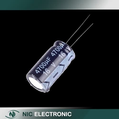 خازن الکترولیتی 4700UF/16V-13X25-105C-BLACK