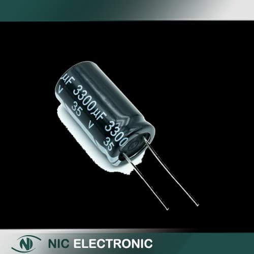خازن الکترولیتی 3300UF/35V-16X25-105C-BLACK