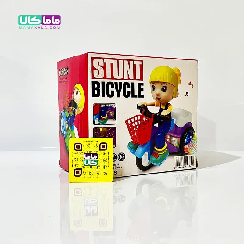 اسباب بازی دختر دوچرخه سوار موزیکال مدل Stunt Bicycle — تصویر ۳