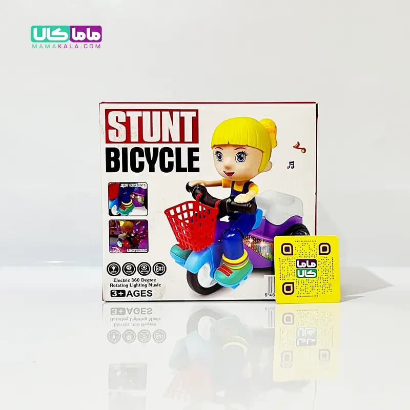 اسباب بازی دختر دوچرخه سوار موزیکال مدل Stunt Bicycle — تصویر ۴