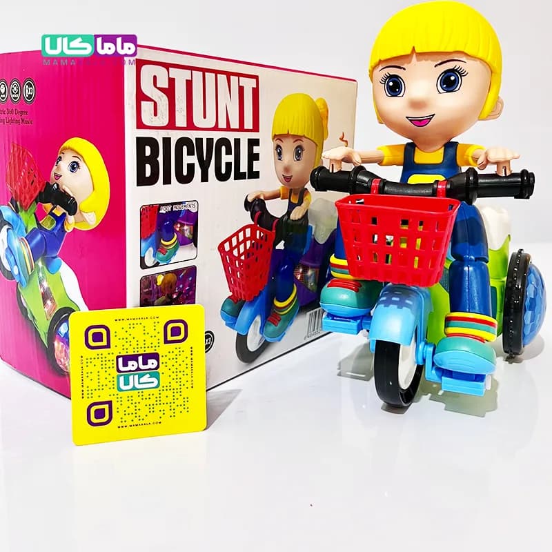 اسباب بازی دختر دوچرخه سوار موزیکال مدل Stunt Bicycle — تصویر ۶