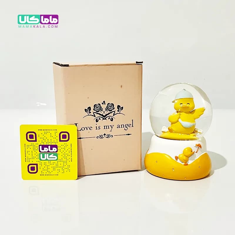 گوی چراغدار سایز کوچک مدل جوجه پسر 10 سانتیمتر
