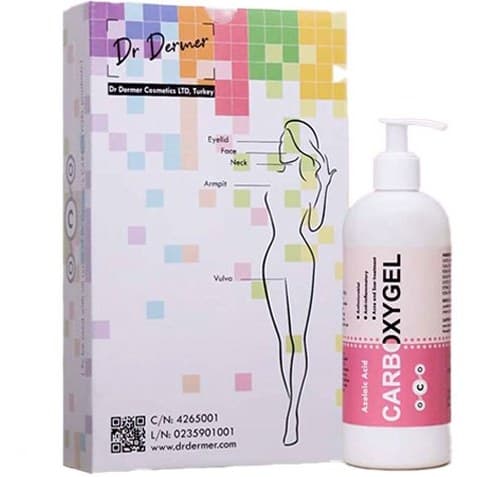 ژل کربوکسی تراپی آزلائیک اسید دکتر درمر