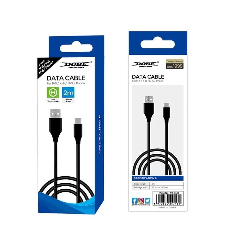 کابل دیتا 2 متری برند دابی – Cable Type-C 2m Dobe