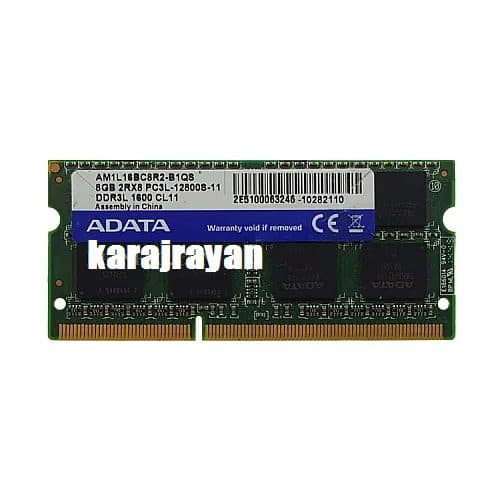 رم لپ تاپ 4 گیگ Adata DDR3-PC3L-1600-12800 MHZ 1.35V — تصویر ۲