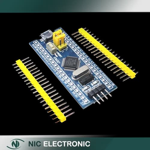هدر برد بلو پیل STM32F103C8T6 blue pill با قابلیت پروگرام توسط IDE آردوینو