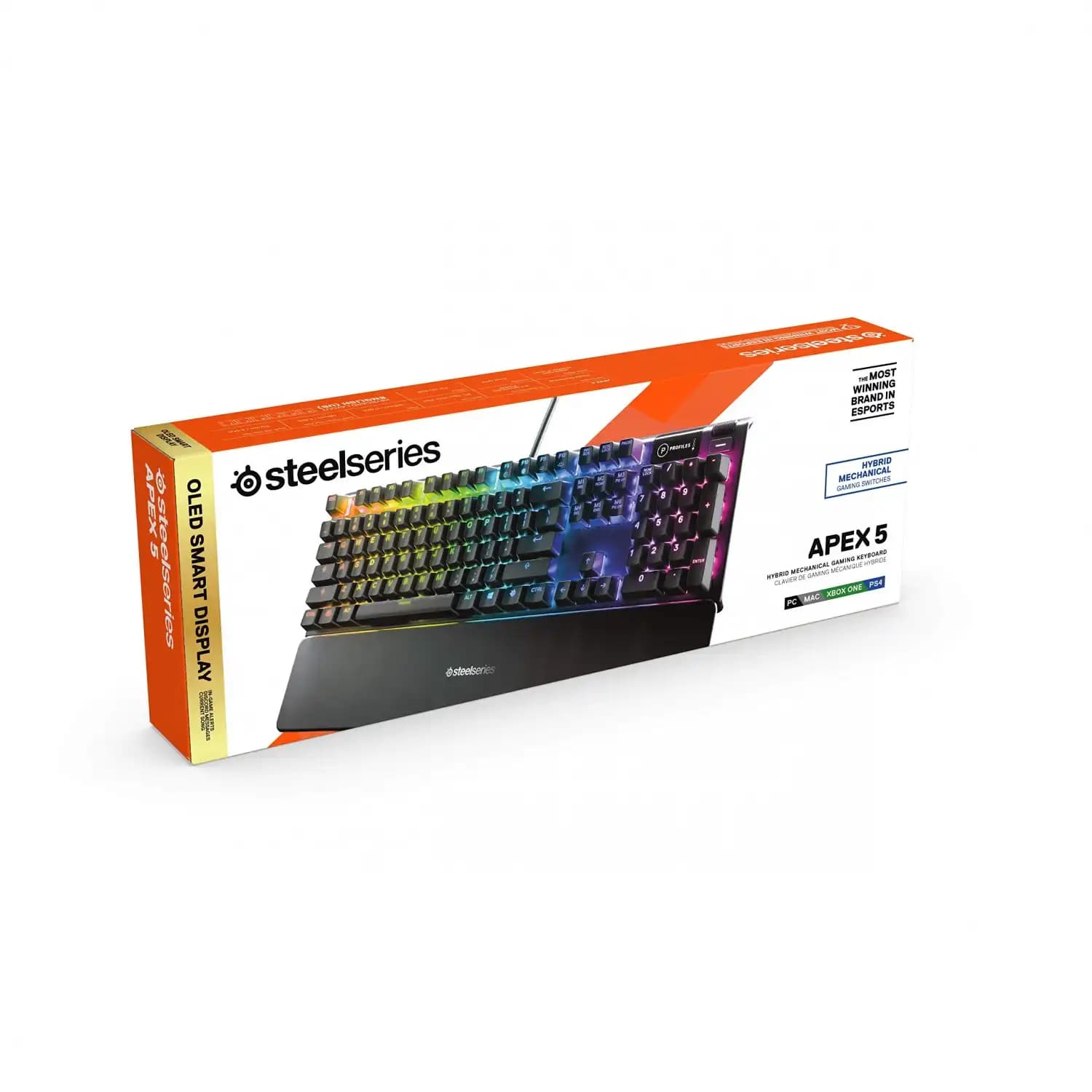 کیبورد گیمینگ SteelSeries مدل APEX 5 — تصویر ۴