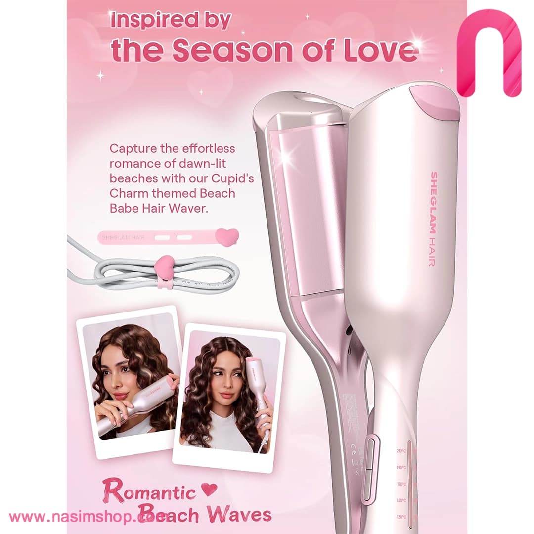 ویو کننده مو مدل Beach Babe Hair Waver Cupid’s Charm شیگلم — تصویر ۲