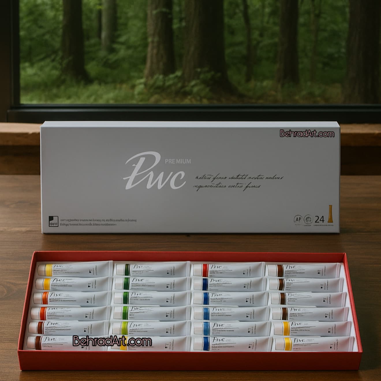آبرنگ حرفه ای شین هان 24 رنگ 7/5 میل PWC
