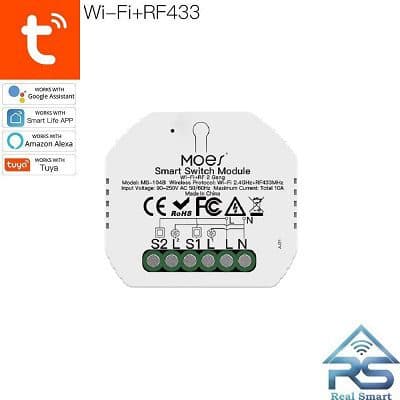 رله دو کانال Wi-Fi+RF پشت-کلیدی تویا — تصویر ۲