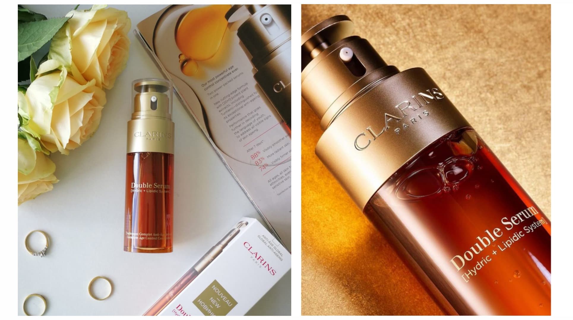 سرم جوانساز و لیفت کننده مدل دابل سرم کلارنس Clarins — تصویر ۵