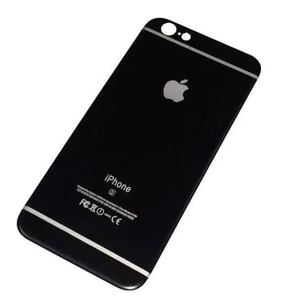 محافظ صفحه شیشه ای فول براق مشکی و محافظ پشت آیفون 6plus 3D — تصویر ۲