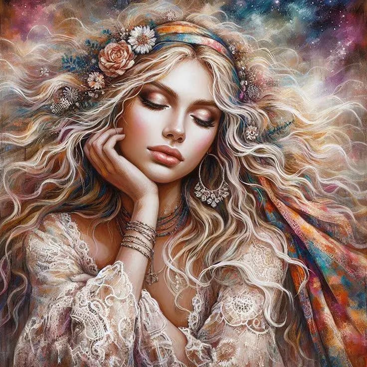 کیت نقاشی الماسی بزرگسال ملکه گل‌ها