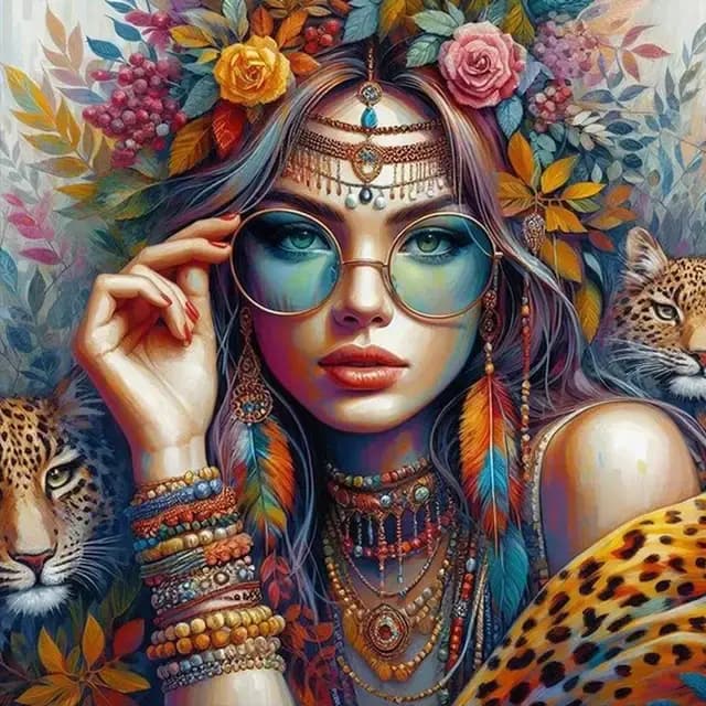 کیت نقاشی الماسی بزرگسال زن دلبر