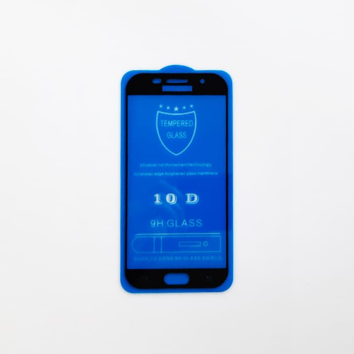 محافظ صفحه شیشه ای فول براق مشکی سامسونگ A750 — تصویر ۲