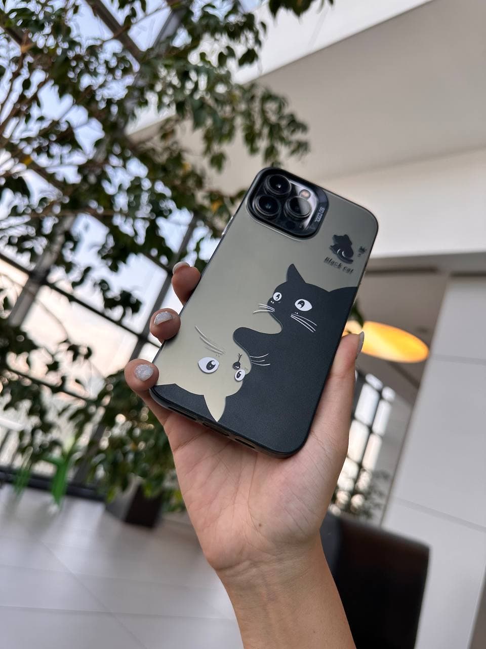 کاور مدل گربه سیاه black cat مناسب برای گوشی سامسونگ A15 — تصویر ۴