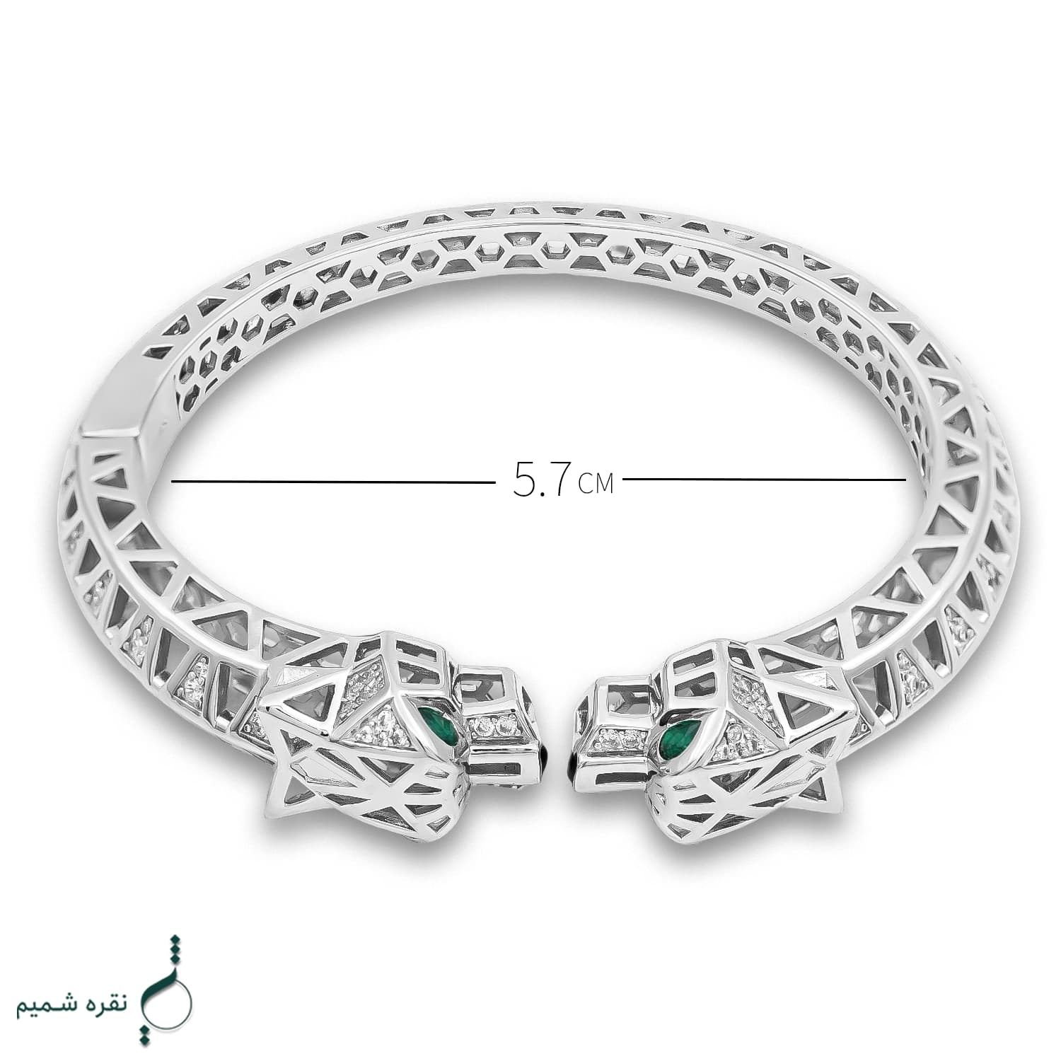دستبند نقره زنانه مدل DEF K68 — تصویر ۲