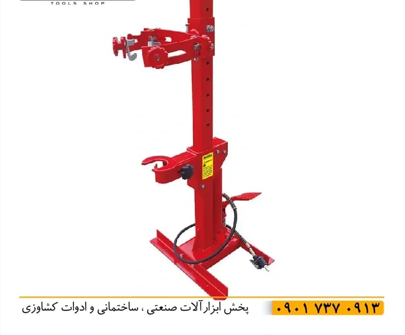 رونیکس RH4952 – فنر جمع کن 1 تن بادی قابل تنظیم اصل شرکت رونیکس فک 210 – 570 میلی متر بدنه آهنی سیلندر هیدرولیک کورس 320 میلی متر