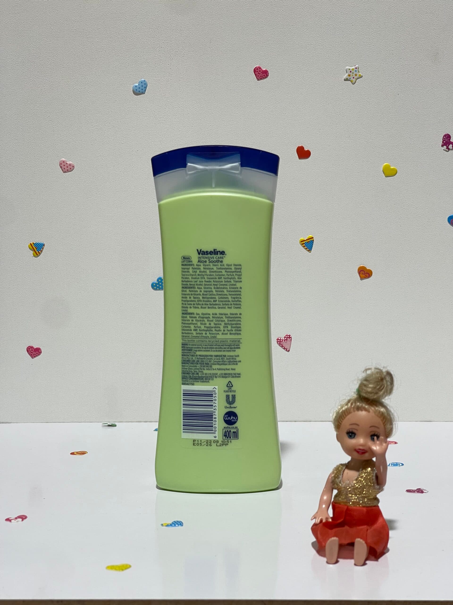 لوسیون بدن آلوورا وازلین سبز ۴۰۰میل vaseline — تصویر ۳