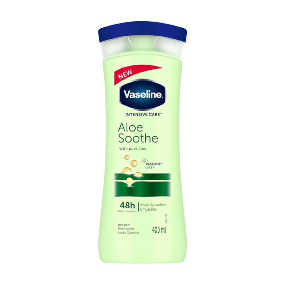 لوسیون بدن آلوورا وازلین سبز ۴۰۰میل vaseline — تصویر ۴
