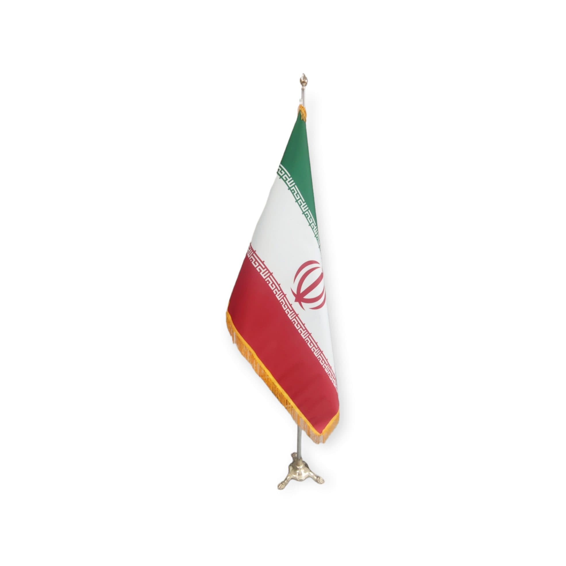 پرچم تشریفاتی ایران جنس لمینت (ریشه دار) — تصویر ۲