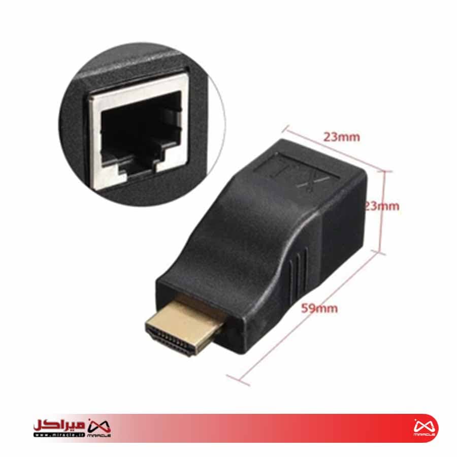 افزایش طول 30 متری HDMI با یک کابل شبکه — تصویر ۲