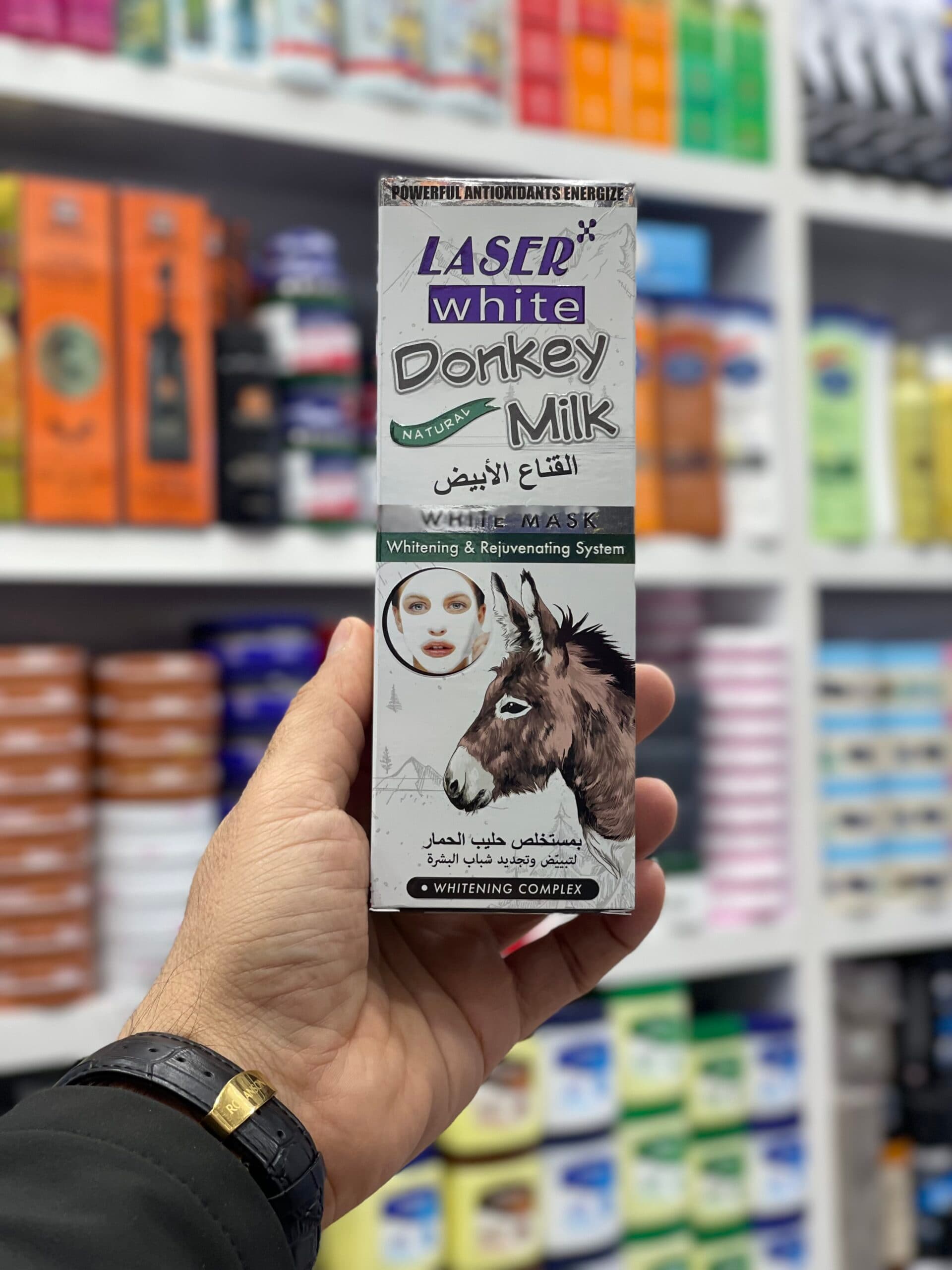 ماسک سفید کننده پوست عصاره شیرالاغ LASER WHITE — تصویر ۲