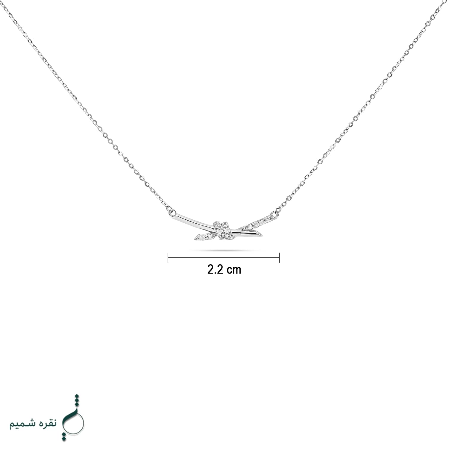 گردنبند نقره زنانه مدل CNE K11 — تصویر ۳