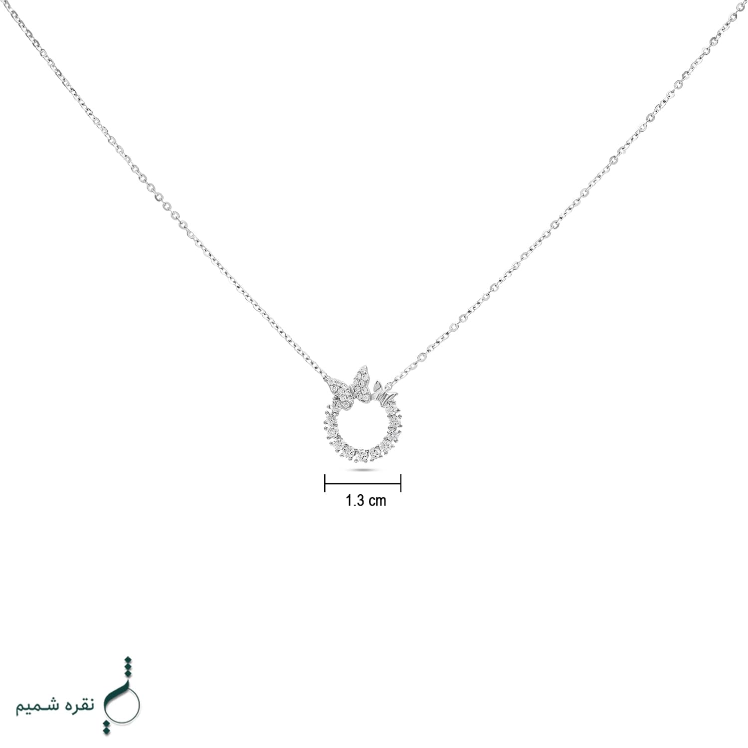 گردنبند نقره زنانه مدل CNE K09 — تصویر ۴